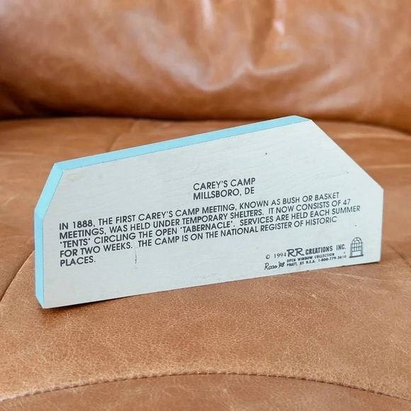 Vintage wooden painted  plaque - Picture 4 of 4